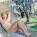 Nude Seated in a Garden